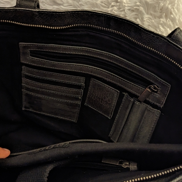 Latico Leathers "Chester" Laptop Bag in Charcoal - Picture 3 of 6